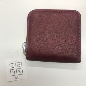 CORE Life Burgundy Zip Wallet